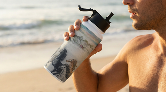 Paintings by Mimi “Wild Horses” – Original Art Stainless Steel Water Bottle