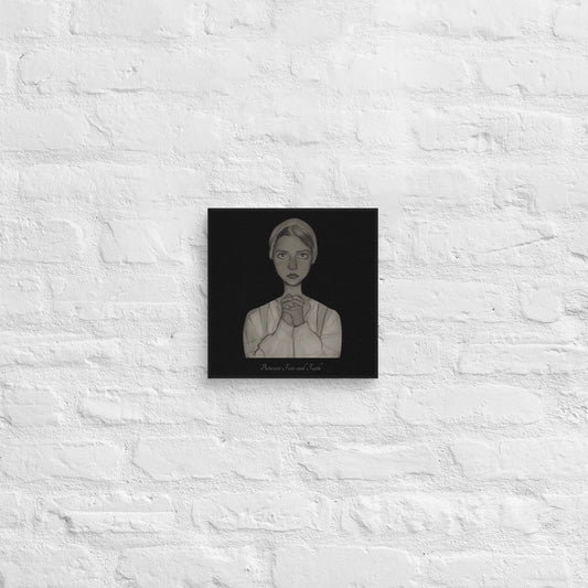 Between Fear and Faith - Art Canvas Print (10"x10")