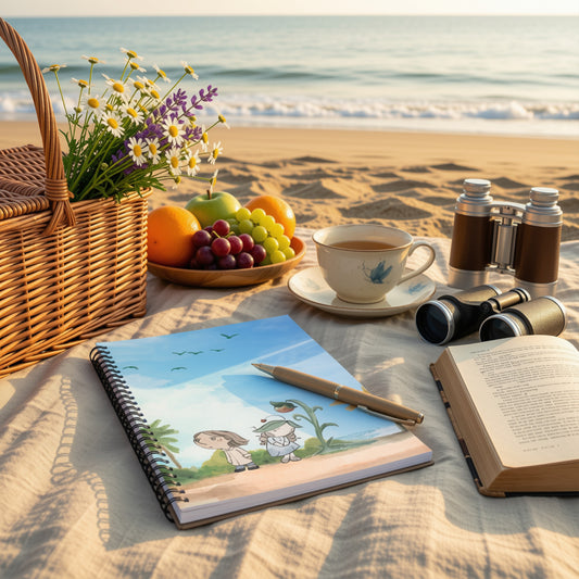 Whimsical Art Notebook | Nomi, Keeper of Forgotten Things Journal - The Gathering Shore