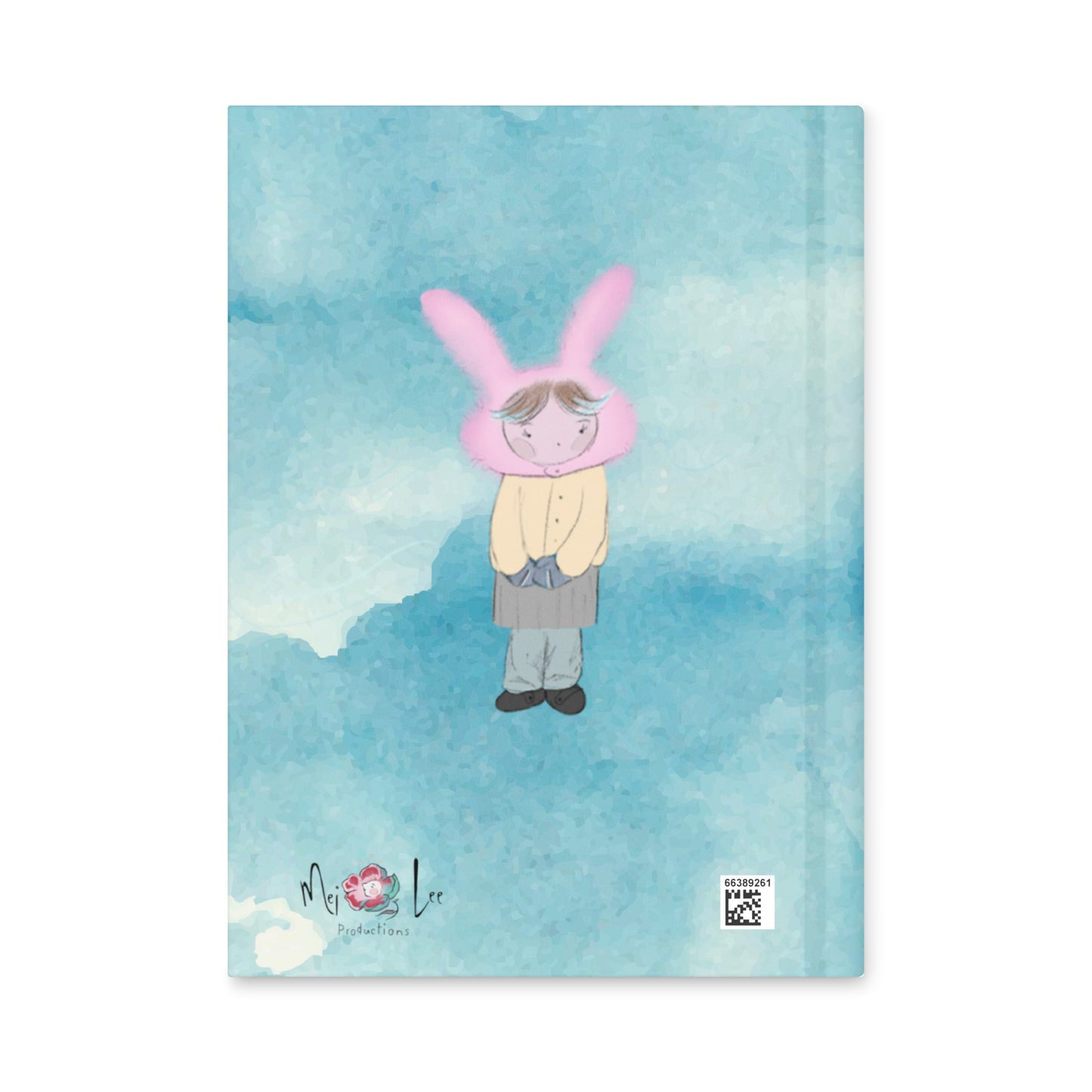 Personalized Breezy Bunny Hardcover Journal | Custom Name Notebook, Creative Gift & Writing Journal
