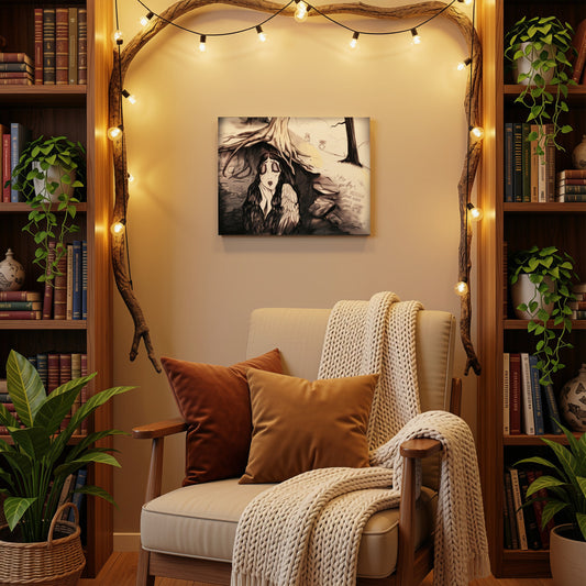 Forest Goddess Canvas Wall Art – Shugen, The Root Mother