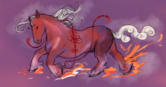 Year of the Horse - Original Illustration (Lunar New Year 2026) | Digital Download