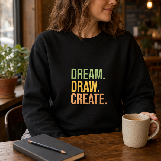 Dream.Draw.Create.™ Unisex Premium Sweatshirt