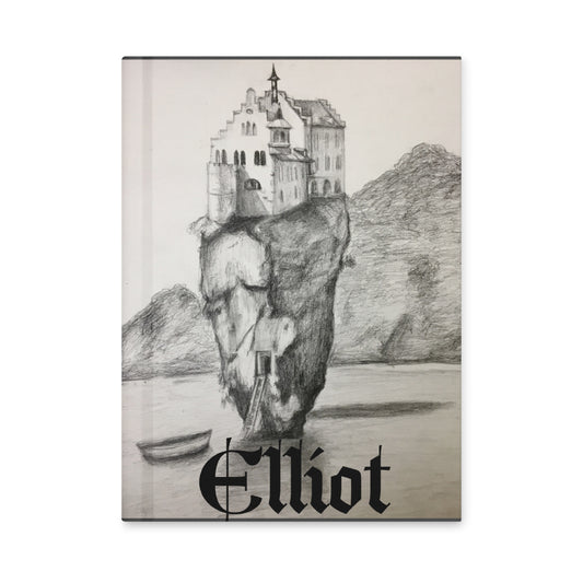 Personalized Floating Castle Hardcover Journal | Custom Name Notebook