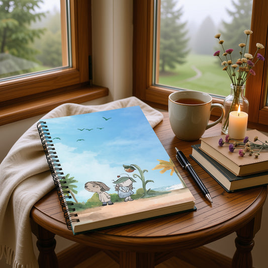 Whimsical Art Notebook | Nomi, Keeper of Forgotten Things Journal - The Gathering Shore