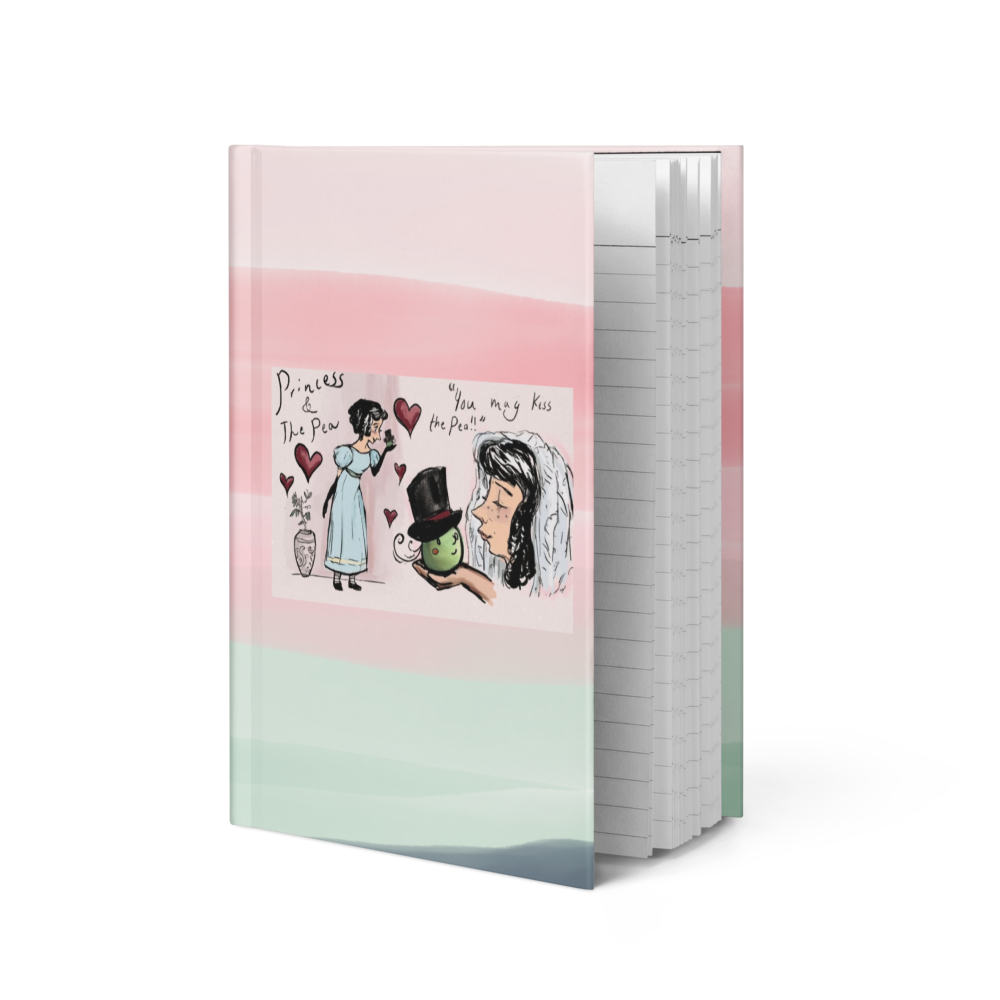 You May Kiss the Pea - Hardcover journal matte