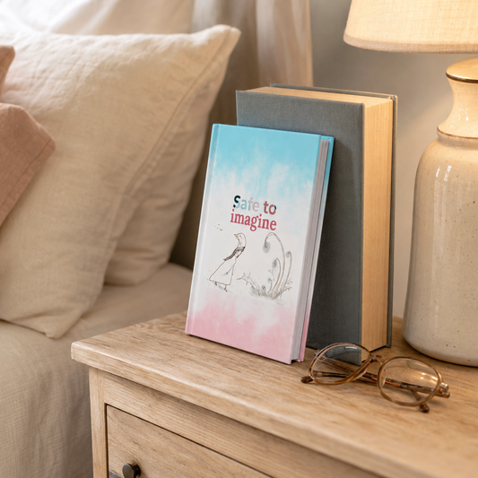Matte Hardcover Journal with Original Artwork, 5.75" x 8"