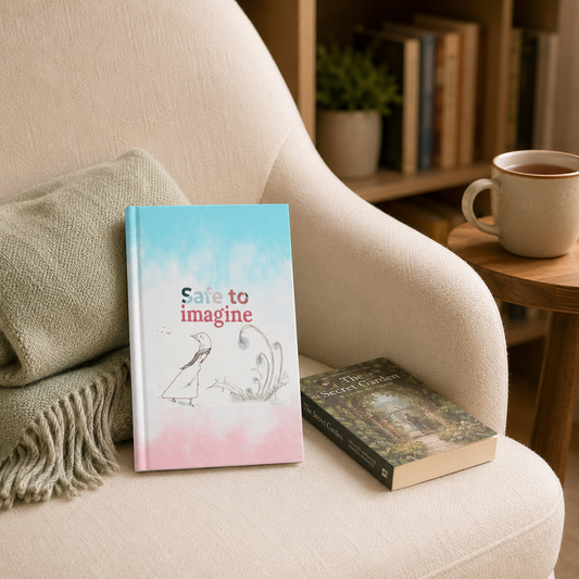 Matte Hardcover Journal with Original Artwork, 5.75" x 8"