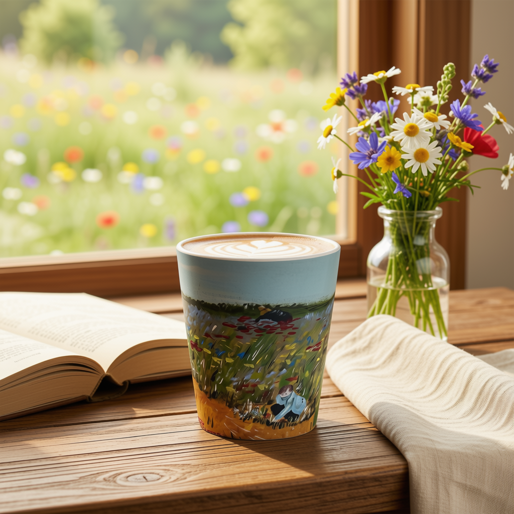 Wildflower Gathering Latte Mug | The Gentle Manor Collection