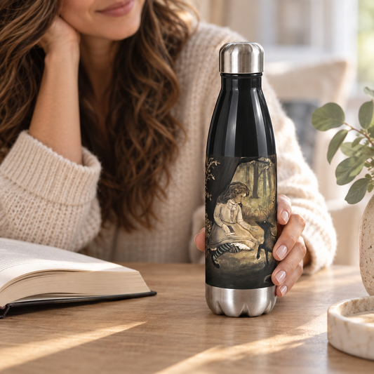 Enchanted Forest Stainless Steel Water Bottle | Woodland Fantasy Art Bottle
